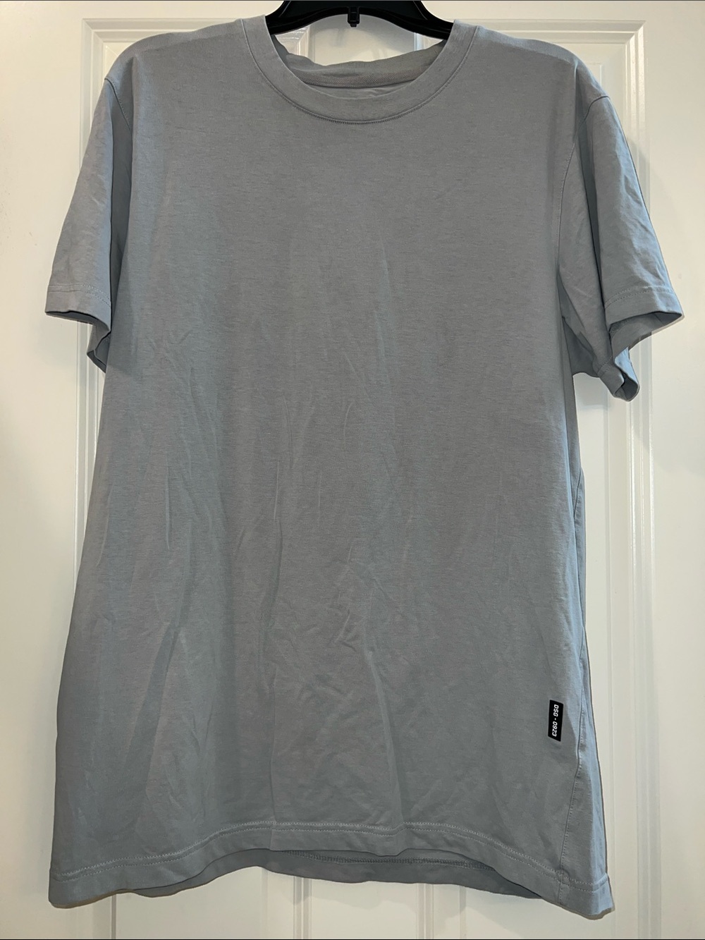 ASRV Men's Crew Neck Short Sleeve T-Shirt in Light Gray